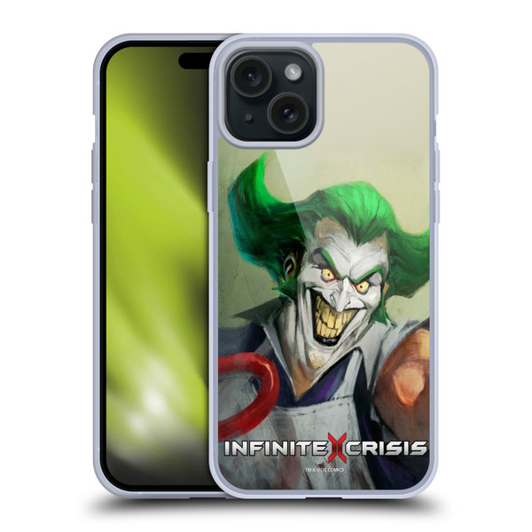 Infinite Crisis Characters Gaslight Joker Soft Gel Case for Apple iPhone 15 Plus