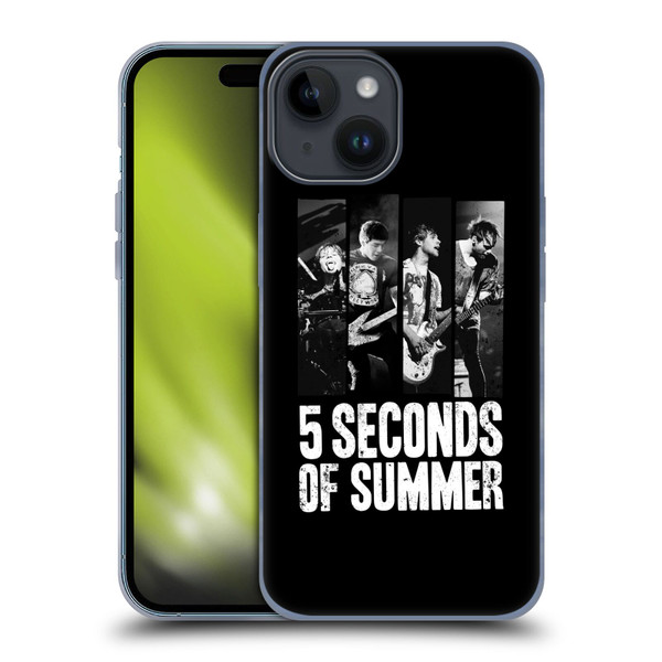 5 Seconds of Summer Posters Strips Soft Gel Case for Apple iPhone 15