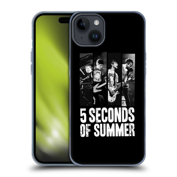 5 Seconds of Summer Posters Strips Soft Gel Case for Apple iPhone 15 Plus