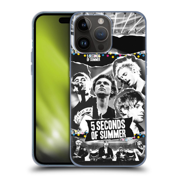 5 Seconds of Summer Posters Torn Papers 1 Soft Gel Case for Apple iPhone 15 Pro Max