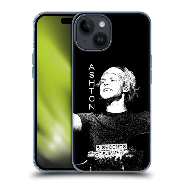 5 Seconds of Summer Solos BW Ashton Soft Gel Case for Apple iPhone 15