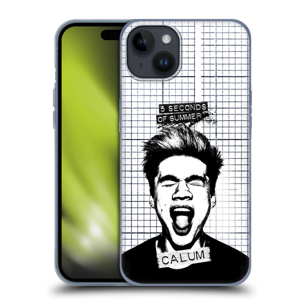 5 Seconds of Summer Solos Grained Calum Soft Gel Case for Apple iPhone 15 Plus