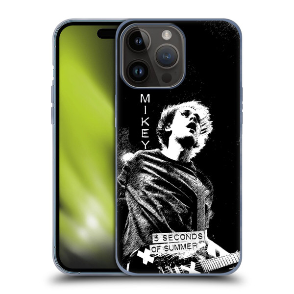 5 Seconds of Summer Solos BW Mikey Soft Gel Case for Apple iPhone 15 Pro Max