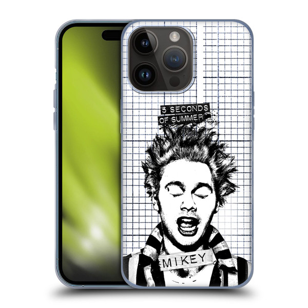 5 Seconds of Summer Solos Grained Mikey Soft Gel Case for Apple iPhone 15 Pro Max