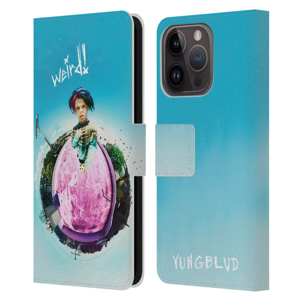 Yungblud Graphics Weird! 2 Leather Book Wallet Case Cover For Apple iPhone 15 Pro