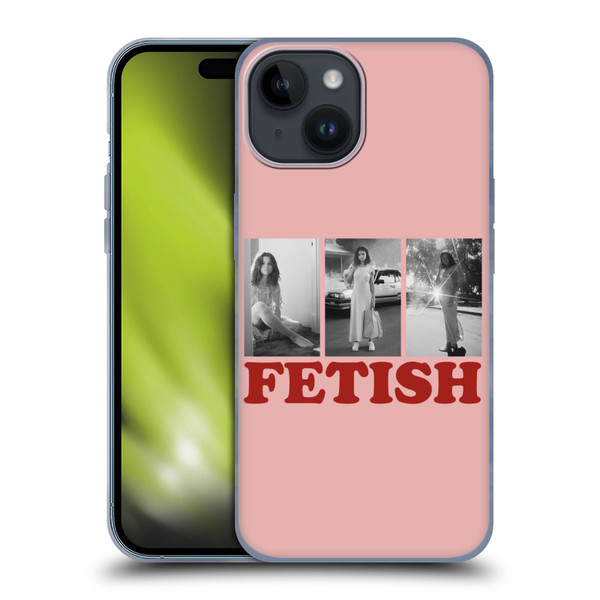 Selena Gomez Fetish Black & White Album Photos Soft Gel Case for Apple iPhone 15