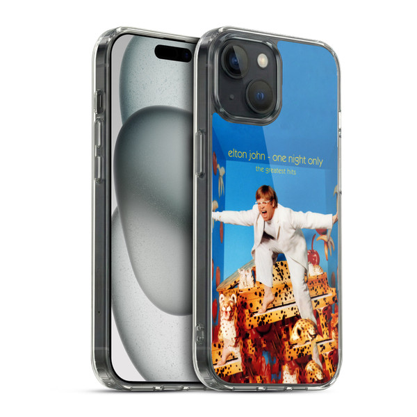 Elton John Artwork One Night Only Album Soft Gel Case for Apple iPhone 15 & MagSafe