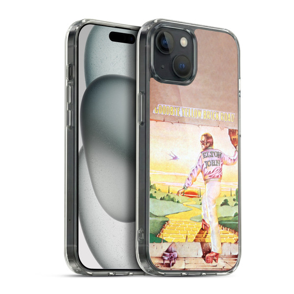 Elton John Artwork GBYR Album Soft Gel Case for Apple iPhone 15 Plus & MagSafe