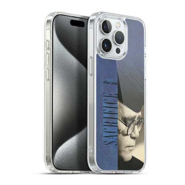 Elton John Artwork Sacrifice Single Soft Gel Case for Apple iPhone 15 Pro Max & MagSafe