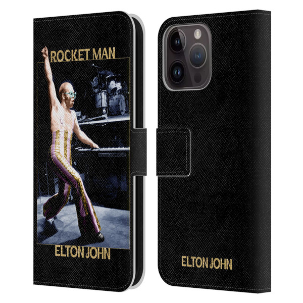 Elton John Rocketman Key Art 3 Leather Book Wallet Case Cover For Apple iPhone 15 Pro Max