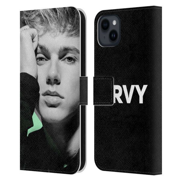 HRVY Graphics Calendar 7 Leather Book Wallet Case Cover For Apple iPhone 15 Plus