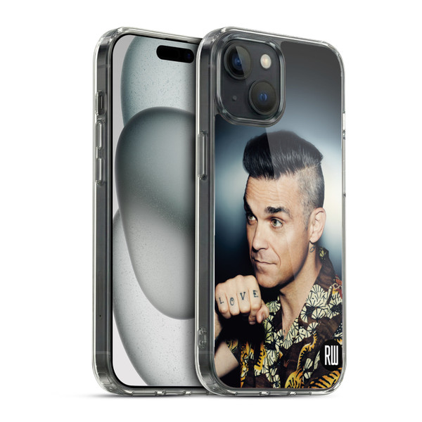 Robbie Williams Calendar Love Tattoo Soft Gel Case for Apple iPhone 15 & MagSafe