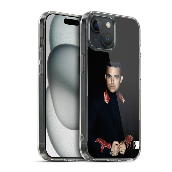 Robbie Williams Calendar Portrait Soft Gel Case for Apple iPhone 15 & MagSafe