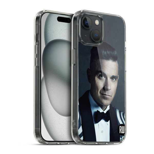 Robbie Williams Calendar Printed Tux Soft Gel Case for Apple iPhone 15 & MagSafe