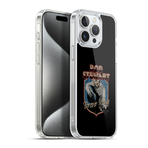 Rod Stewart Art Forever Young Soft Gel Case for Apple iPhone 15 Pro Max