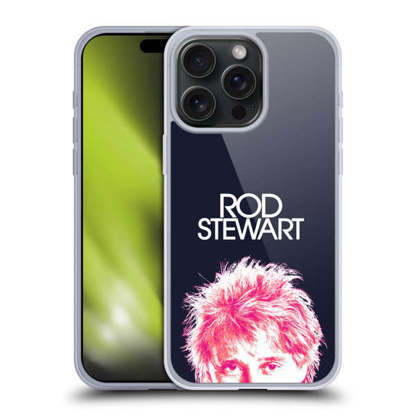 Rod Stewart Art Neon Soft Gel Case for Apple iPhone 15 Pro Max