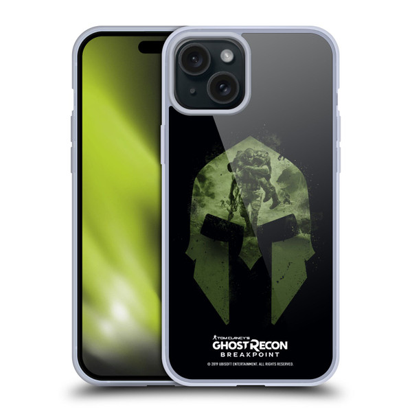 Tom Clancy's Ghost Recon Breakpoint Graphics Nomad Logo Soft Gel Case for Apple iPhone 15 Plus