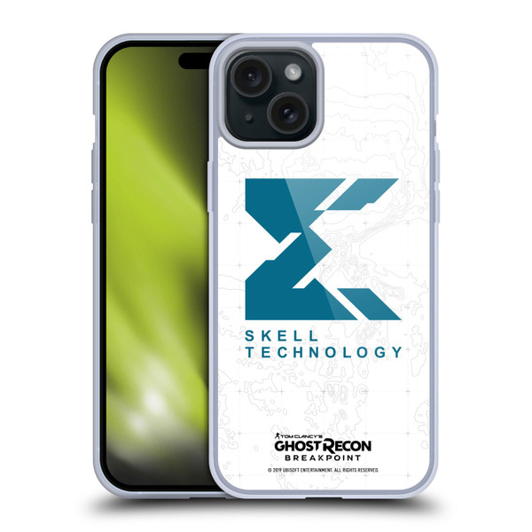 Tom Clancy's Ghost Recon Breakpoint Graphics Skell Technology Logo Soft Gel Case for Apple iPhone 15 Plus