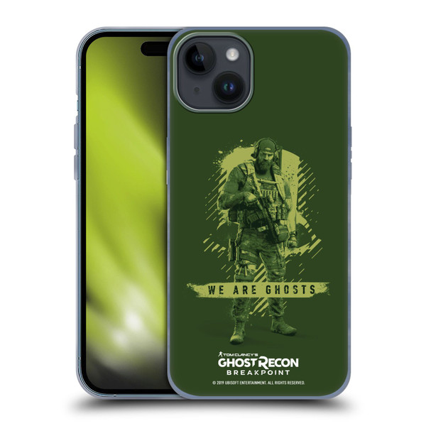 Tom Clancy's Ghost Recon Breakpoint Graphics We Are Ghosts Soft Gel Case for Apple iPhone 15 Plus