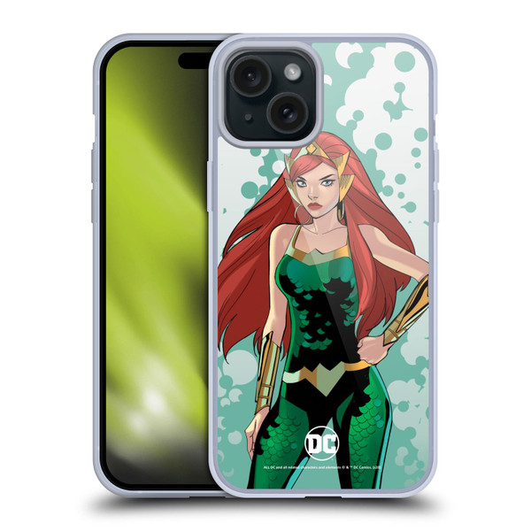 DC Women Core Compositions Mera Soft Gel Case for Apple iPhone 15 Plus