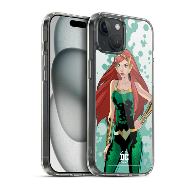DC Women Core Compositions Mera Soft Gel Case for Apple iPhone 15 Plus & MagSafe