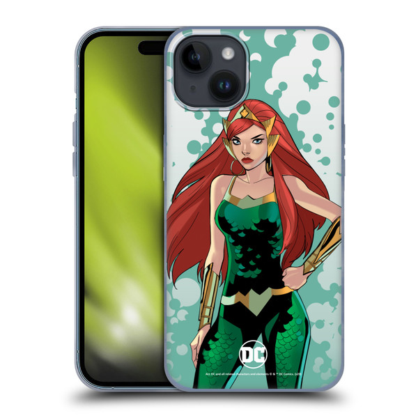 DC Women Core Compositions Mera Soft Gel Case for Apple iPhone 15 Plus