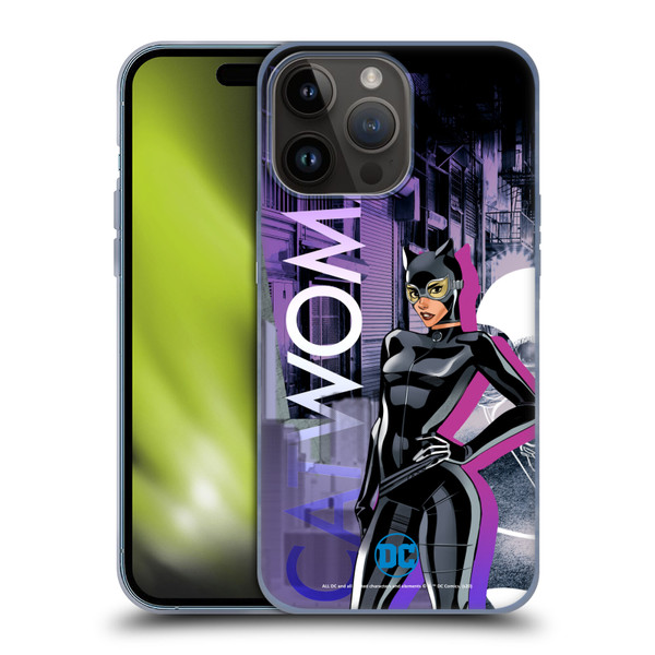 DC Women Core Compositions Catwoman Soft Gel Case for Apple iPhone 15 Pro Max