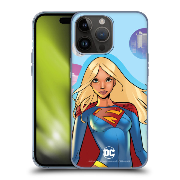 DC Women Core Compositions Supergirl Soft Gel Case for Apple iPhone 15 Pro Max