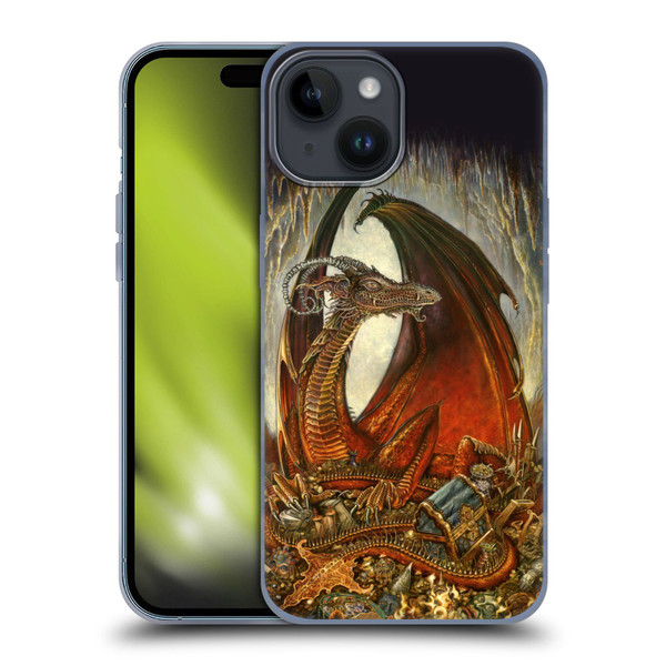 Myles Pinkney Mythical Treasure Dragon Soft Gel Case for Apple iPhone 15
