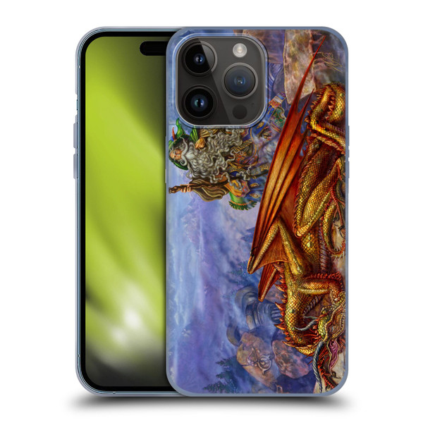 Myles Pinkney Mythical Dragonlands Soft Gel Case for Apple iPhone 15 Pro Max
