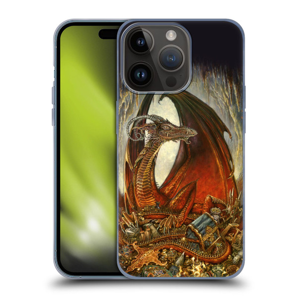 Myles Pinkney Mythical Treasure Dragon Soft Gel Case for Apple iPhone 15 Pro