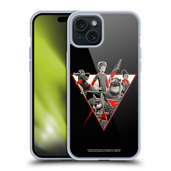 Scoob! Scooby-Doo Movie Graphics Heroes Soft Gel Case for Apple iPhone 15 Plus