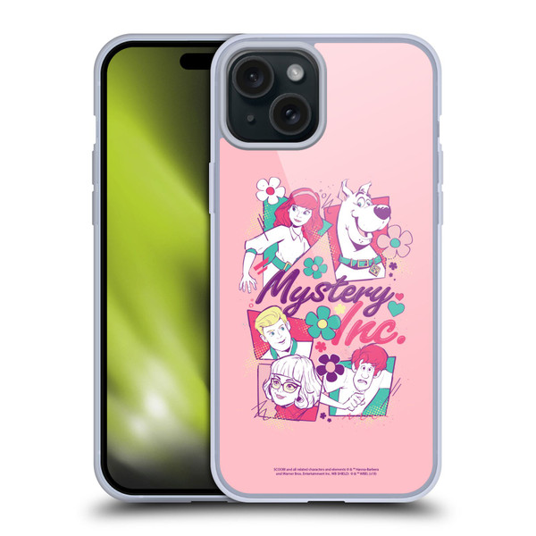 Scoob! Scooby-Doo Movie Graphics Pop Art Soft Gel Case for Apple iPhone 15 Plus
