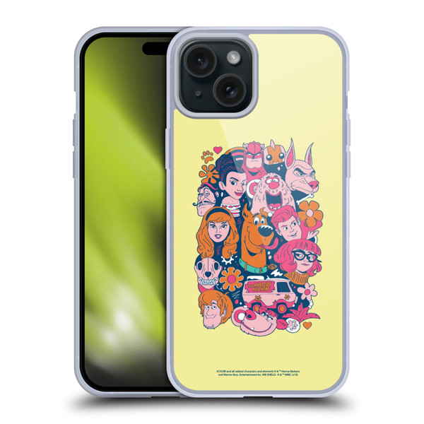Scoob! Scooby-Doo Movie Graphics Retro Soft Gel Case for Apple iPhone 15 Plus