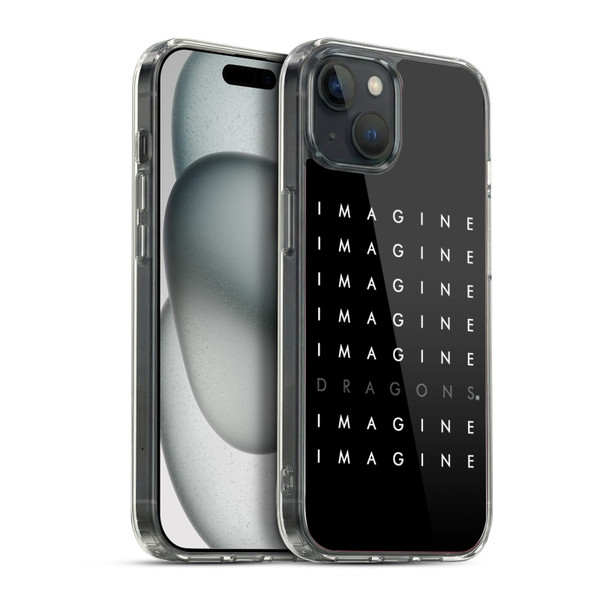 Imagine Dragons Key Art Logo Repeat Soft Gel Case for Apple iPhone 15 Plus & MagSafe