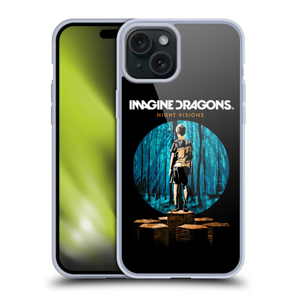 Imagine Dragons Key Art Night Visions Painted Soft Gel Case for Apple iPhone 15 Plus