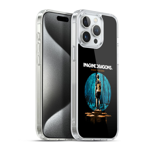 Imagine Dragons Key Art Night Visions Painted Soft Gel Case for Apple iPhone 15 Pro Max & MagSafe
