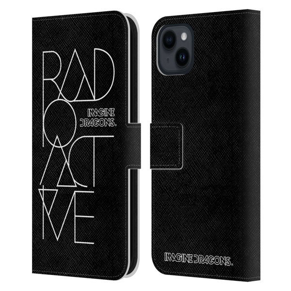 Imagine Dragons Key Art Radioactive Leather Book Wallet Case Cover For Apple iPhone 15 Plus