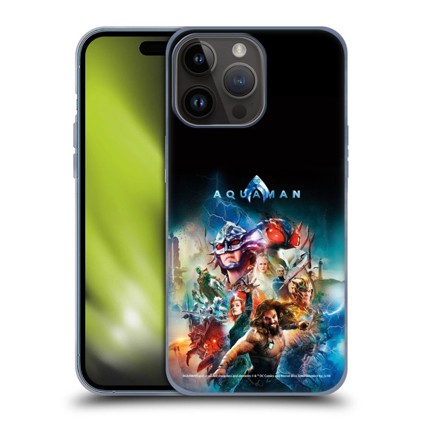Aquaman Movie Posters Kingdom United Soft Gel Case for Apple iPhone 15 Pro Max