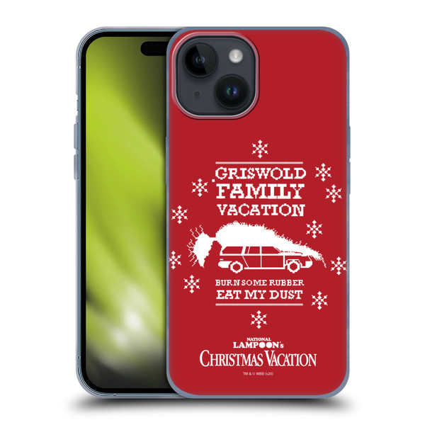 National Lampoon's Christmas Vacation Graphics Knitted Jumper Soft Gel Case for Apple iPhone 15