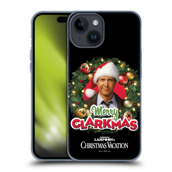 National Lampoon's Christmas Vacation Graphics Wreathe Soft Gel Case for Apple iPhone 15