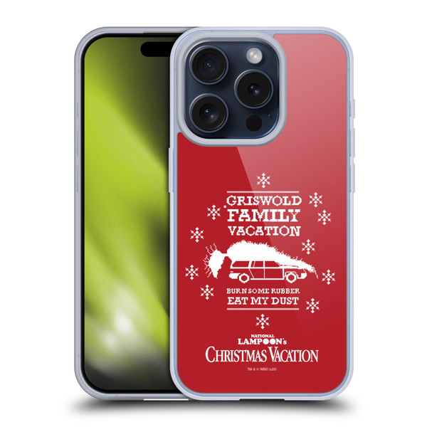 National Lampoon's Christmas Vacation Graphics Knitted Jumper Soft Gel Case for Apple iPhone 15 Pro