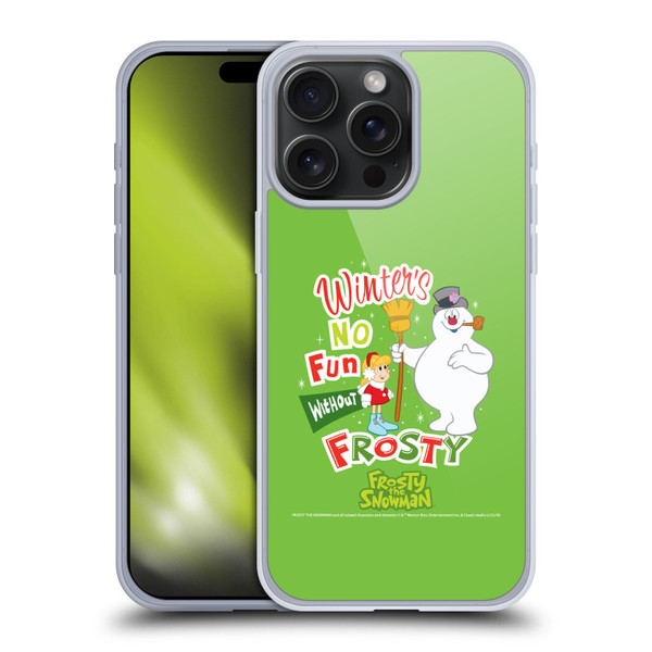 Frosty the Snowman Movie Key Art Winters Soft Gel Case for Apple iPhone 15 Pro Max