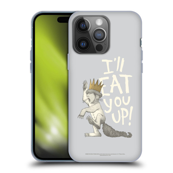 Where the Wild Things Are Literary Graphics Eat You Up Soft Gel Case for Apple iPhone 14 Pro