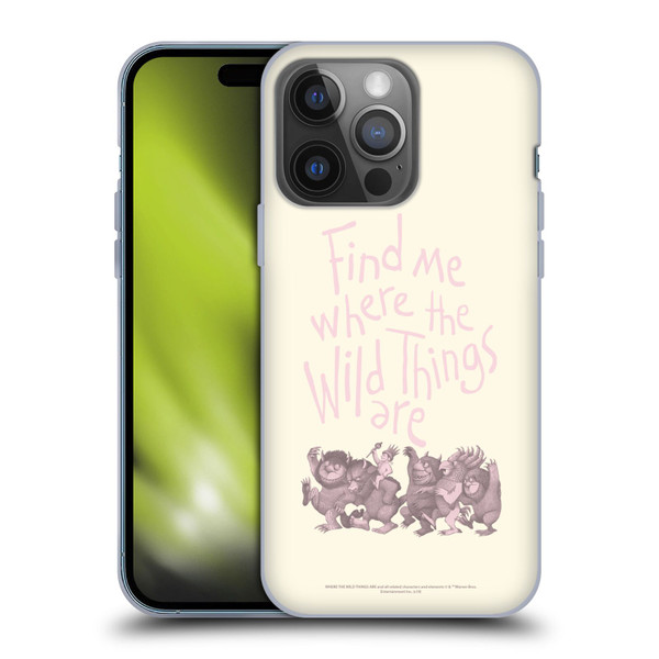 Where the Wild Things Are Literary Graphics Find Me Soft Gel Case for Apple iPhone 14 Pro