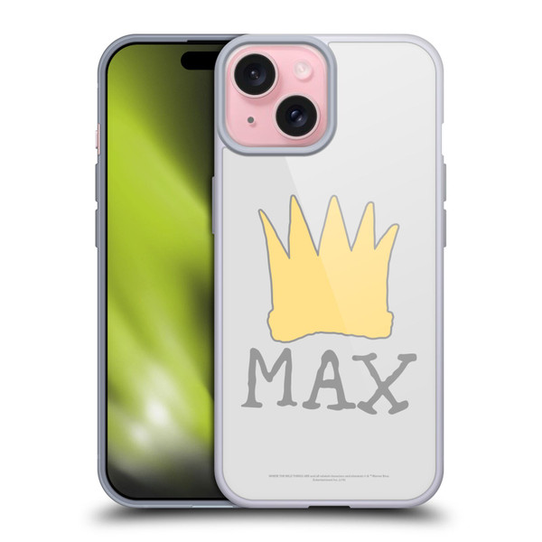 Where the Wild Things Are Literary Graphics Max Soft Gel Case for Apple iPhone 15