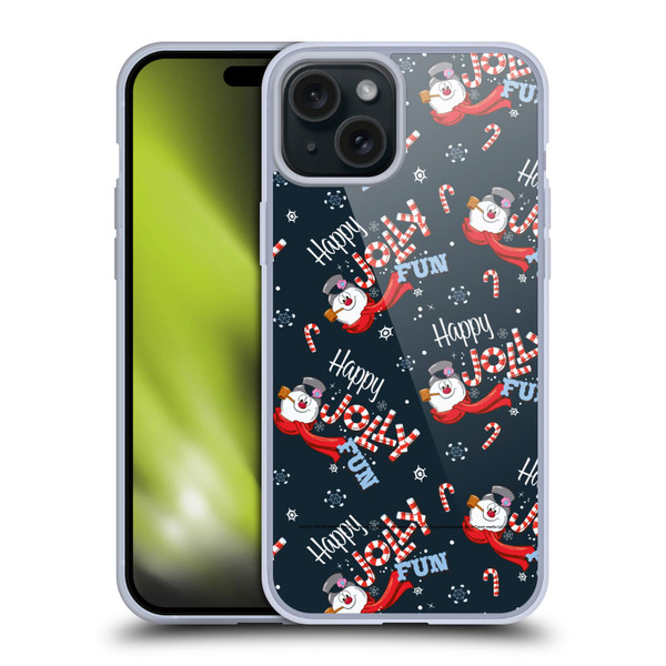 Frosty the Snowman Movie Patterns Pattern 7 Soft Gel Case for Apple iPhone 15 Plus