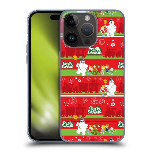 Frosty the Snowman Movie Patterns Pattern 1 Soft Gel Case for Apple iPhone 15 Pro