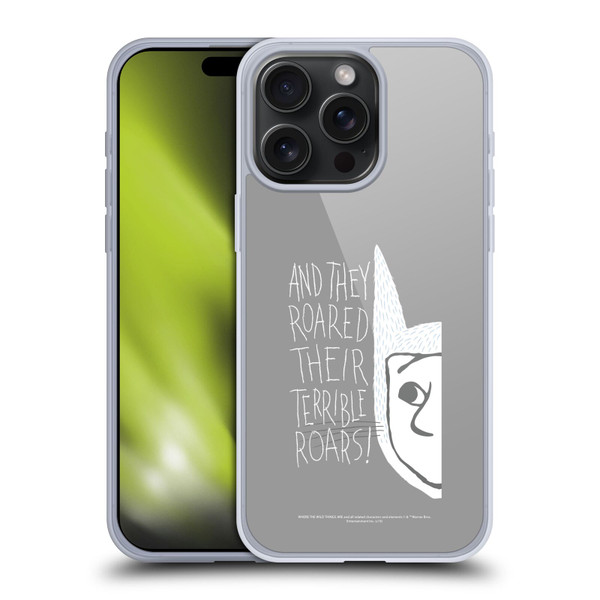 Where the Wild Things Are Literary Graphics Terrible Roars Soft Gel Case for Apple iPhone 15 Pro Max
