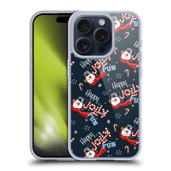 Frosty the Snowman Movie Patterns Pattern 7 Soft Gel Case for Apple iPhone 15 Pro